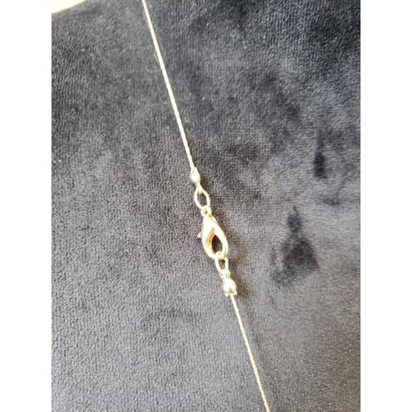 Women Gold Clear Faceted Bead Necklace Long Strand Lobster Clasp Elegant - Picture 6 of 6